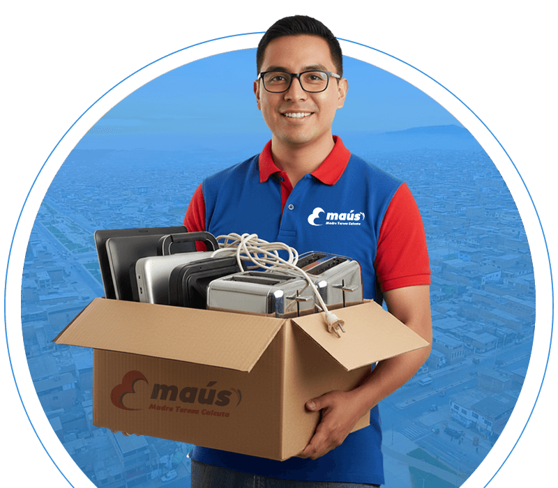 Dona y recicla computadora en desuso