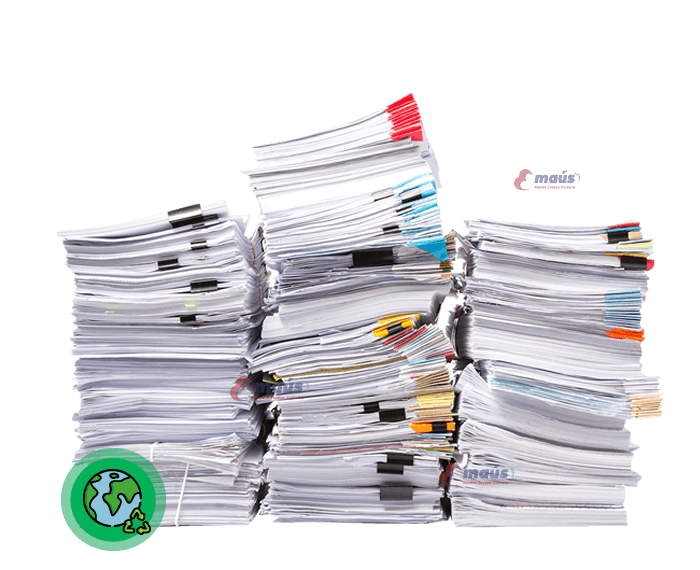 Donación de papel en desuso