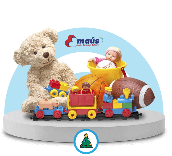 Dona juguetes en navidad