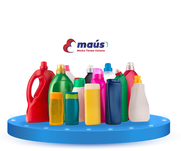 Reciclar material de papel, plástico y cartón